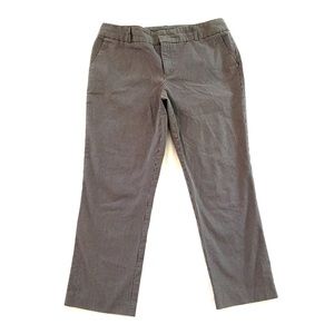 Norma Kamali Cropped Pinstripe Trouser